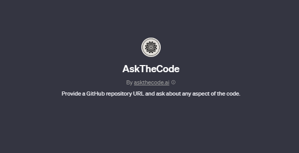AskTheCode chatgpt screenshot, best gpts for coding