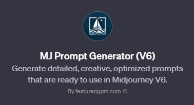 MJ Prompt Generator (V6) 