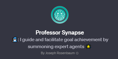 Professor Synapse, Gpts for productivity