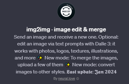 img2img · image edit & merge screenshot chatgpt, Gpts for Image Generation